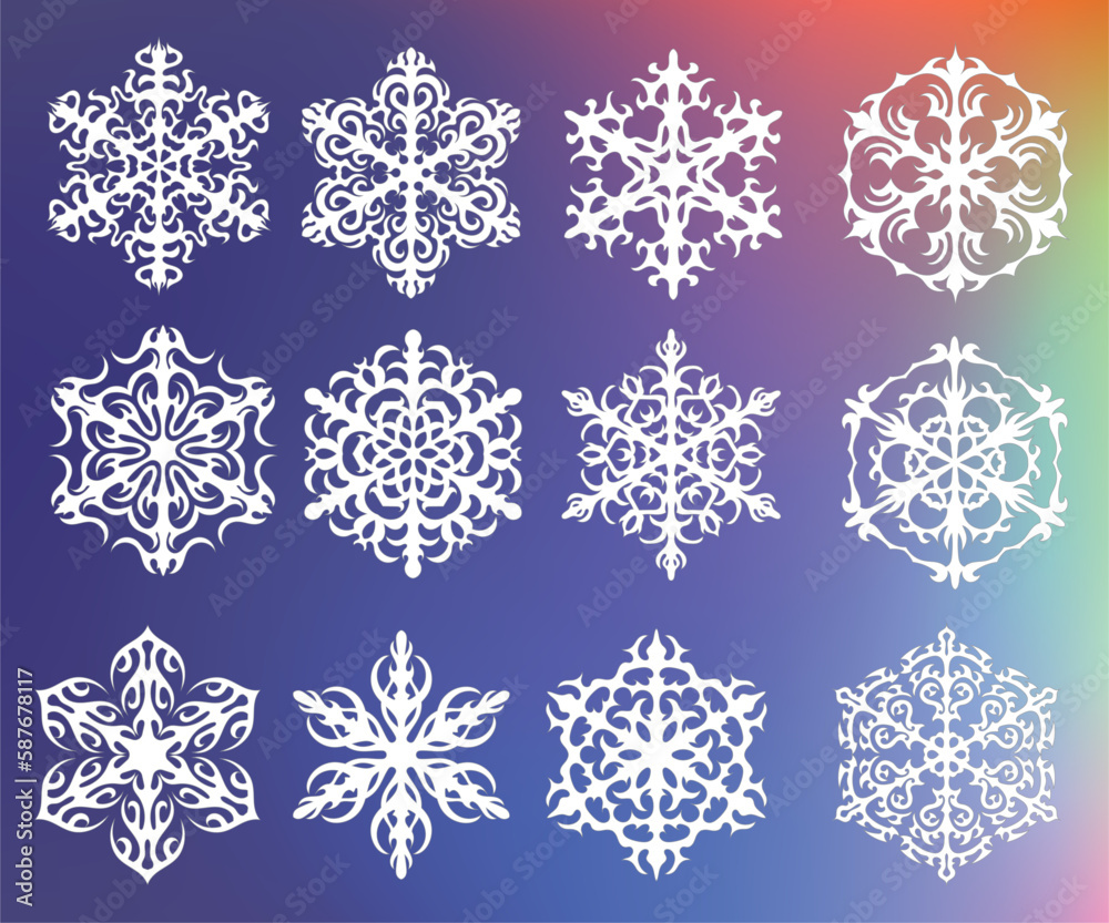 雪の結晶セット 雪の結晶セット