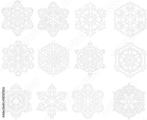 雪の結晶セット