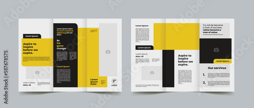 Business Trifold Brochure Layout Template 