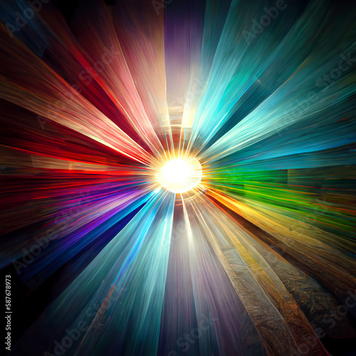 abstract background with sun