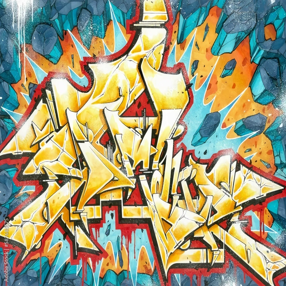 Obraz premium graffiti on wall12