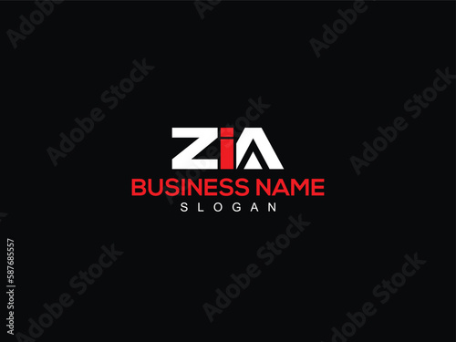 Typography ZIA Letter Type Logo, Alphabet ZI zia z i a Business Logo Design For You