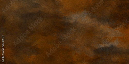 yellow concrete wall, grunge stone texture, dark gray rock surface background panoramic wide banner photo