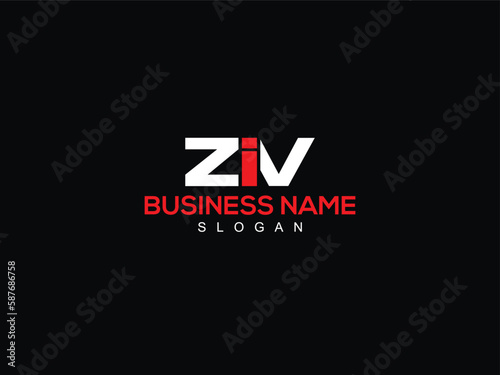 Minimalist ZIV Clothing Logo, Initial ZI ziv Business Letter Logo For Your Shop photo