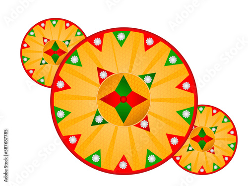 Japi Assamese Traditional headgear, The jaapi is a traditional conical hat from Assam, India which is made from tightly woven bamboo andor cane and a large palm leaf. It is worn as a status symbol by