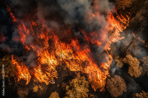 Nature's Fury: A Stunning Display of a Southeastern Forest Fire
