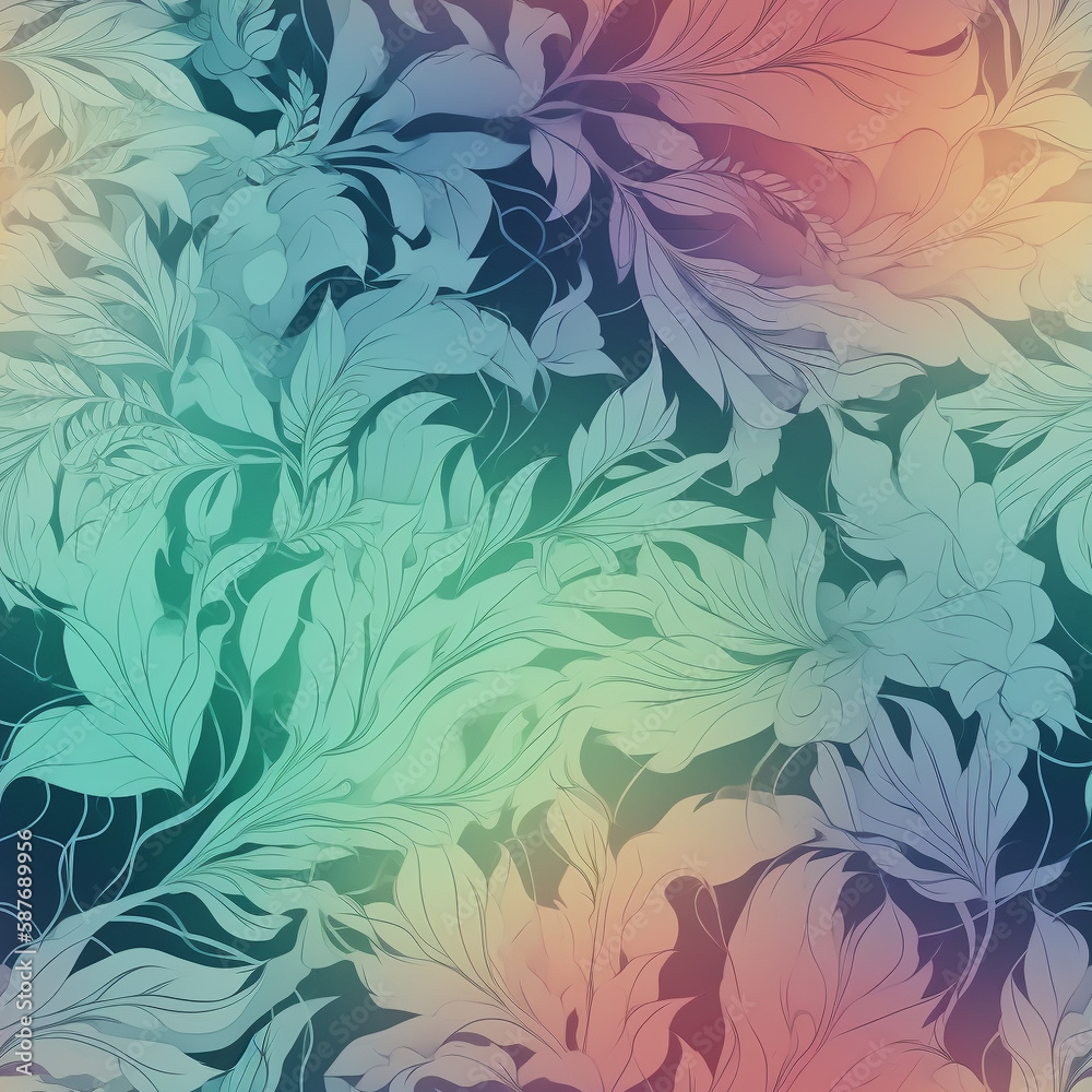Fototapeta premium Seamless texture, abstraction, flower zors, alcohol ink, watercolor