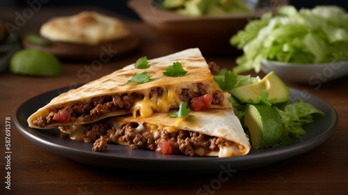 Texmex ground meat mexican food