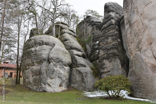 Skały Adrszpach, Czechy, Góry Stołowe, rezerwat Przyrody, 