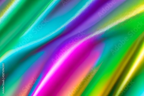 Iridescent foil texture pack Holographic background overlay, generative AI