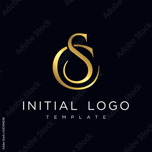SC Elegant Luxury Initial Letter Logo Template