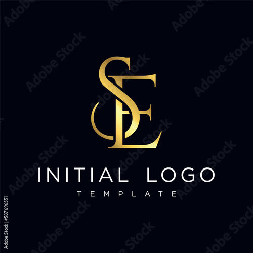 SE Elegant Luxury Initial Letter Logo Template