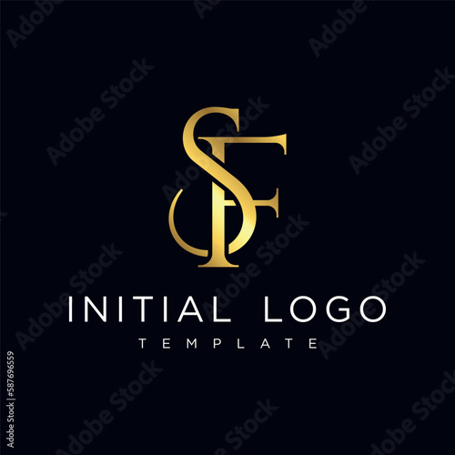 SF Elegant Luxury Initial Letter Logo Template