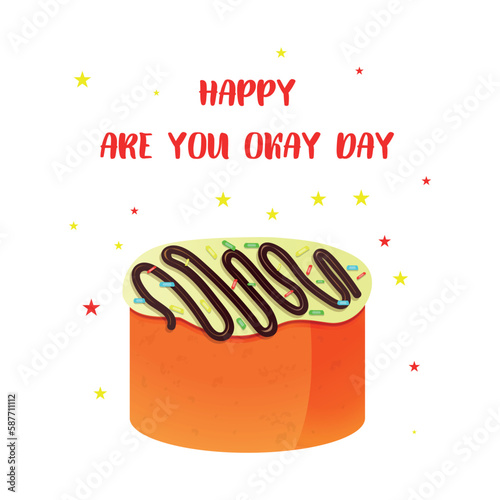 are you okay day. Design suitable for greeting card poster and banner