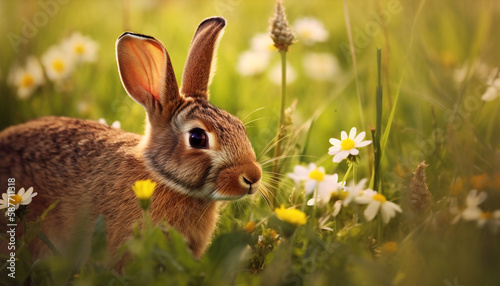 rabbit in the grass © neil