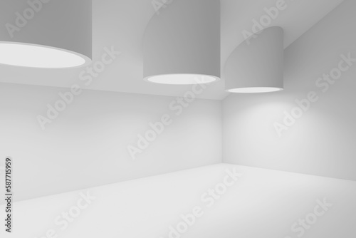 Wallpaper Mural Empty floor and room. Modern background Torontodigital.ca