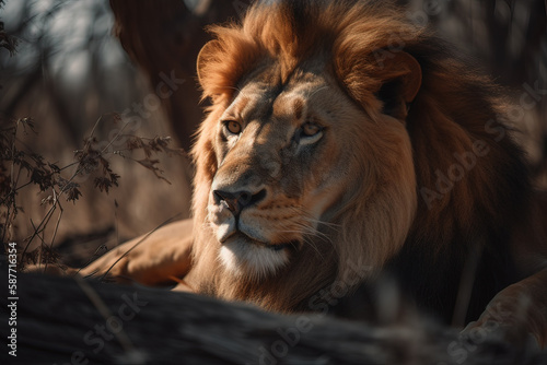 König der Wildnis: Majestätisches Porträt eines Löwen 1