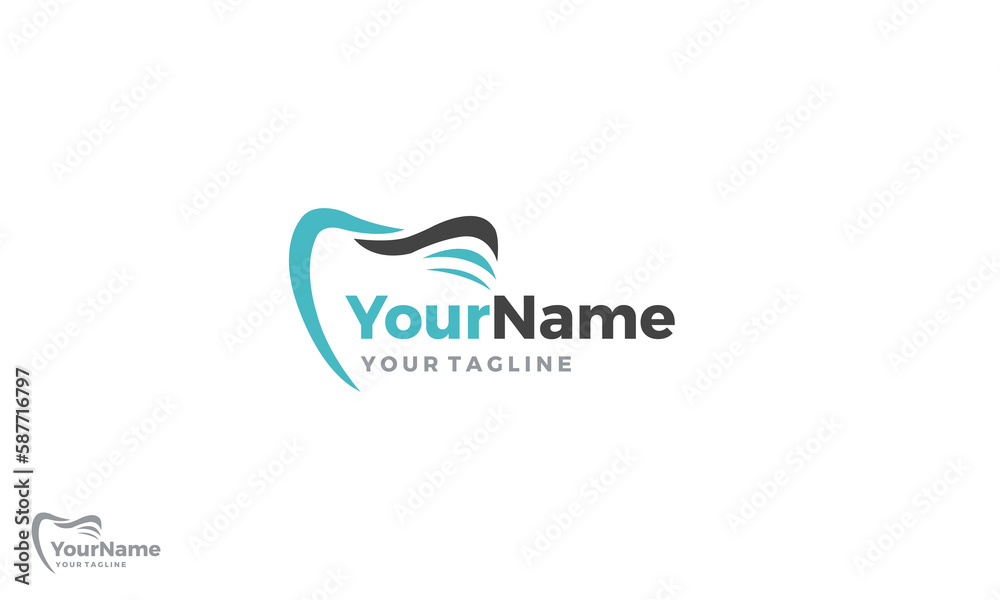 Best simple minimalist and modern Dental or Dentist logo design.