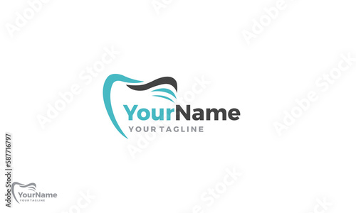Best simple minimalist and modern Dental or Dentist logo design.