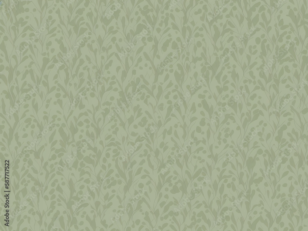 シームレスな植物の同系色背景 seamless leaves graphic pattern. generative AI シームレスな植物の同系色背景 seamless leaves graphic pattern. generative AI