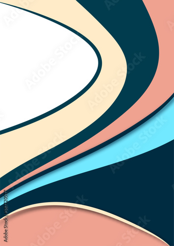 Set of colorful smooth motion abstract wave. Smooth futuristic wave lines. Business, technology message, presentation or personality. Vector