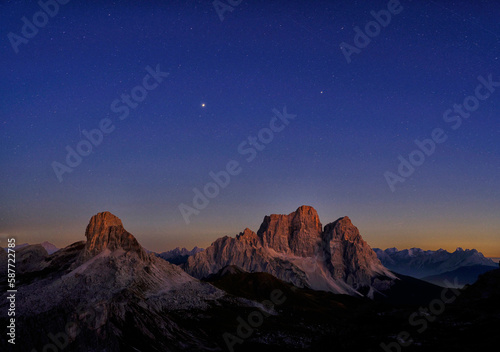View of Monte Pelmo in South Tirol  Dolomites  Italy  Europe 