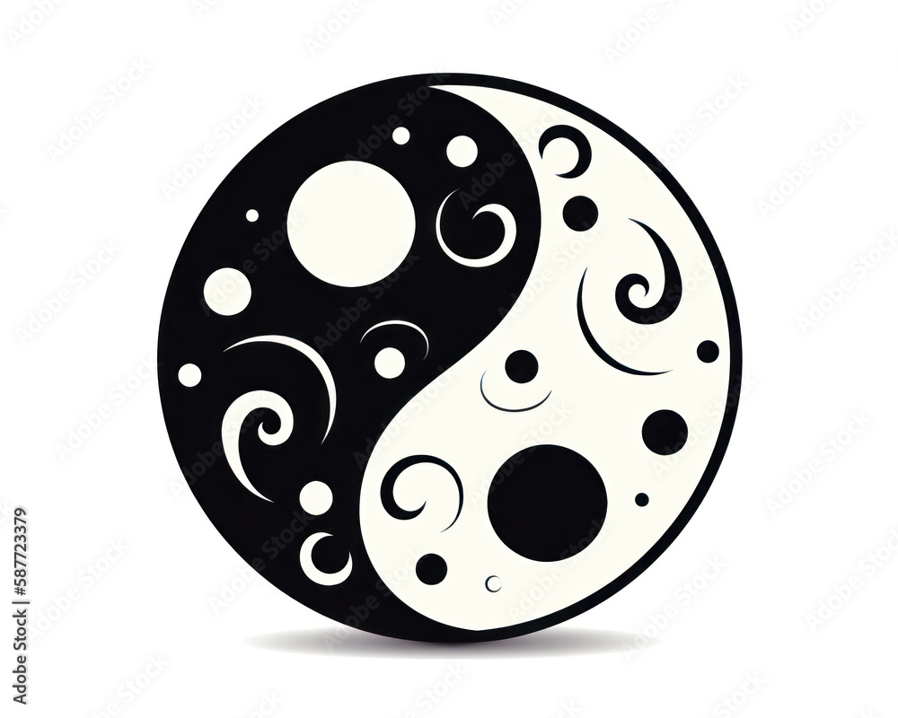 Yin and Yang symbol of harmony and balance. Vector illustration. Yin and Yang symbol of harmony and balance. Vector illustration.