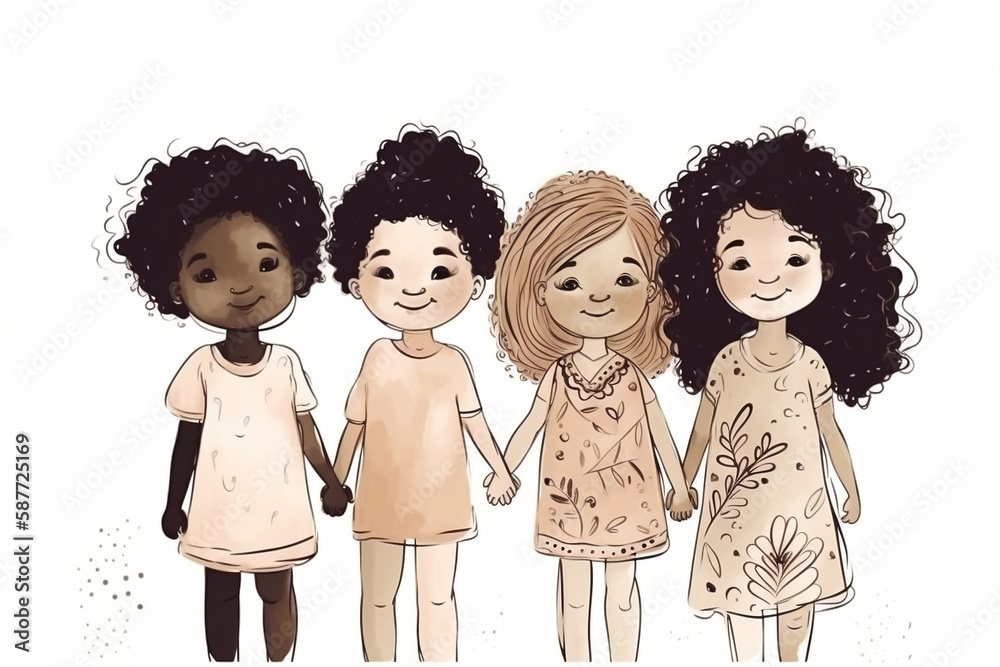 group of children different races holding hands group of children different races holding hands