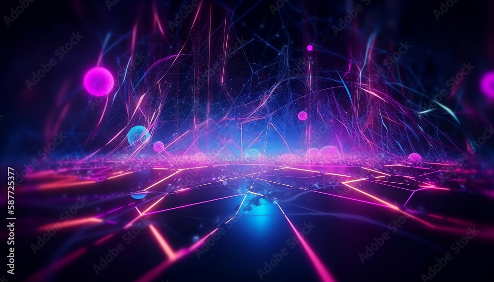 Fototapeta premium abstract light lines background