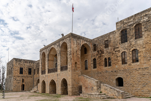 Courtyard of Dar al-Wousta, Beiteddine Palace of emir Bashir Shihab II, Lebanon photo