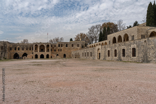Courtyard of Dar al-Wousta, Beiteddine Palace of emir Bashir Shihab II, Lebanon photo