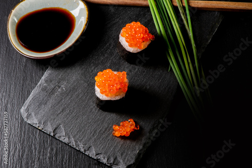Sushi with Caviar