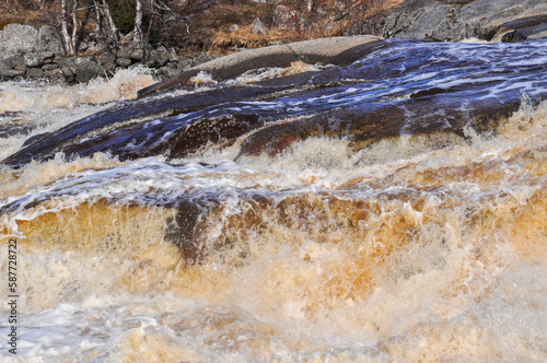 Roaring rapids in spring