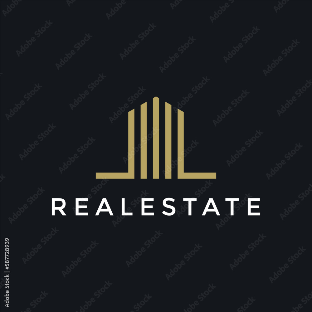 Modern Elegant Real Estate Luxury Logo Design Template Modern Elegant Real Estate Luxury Logo Design Template