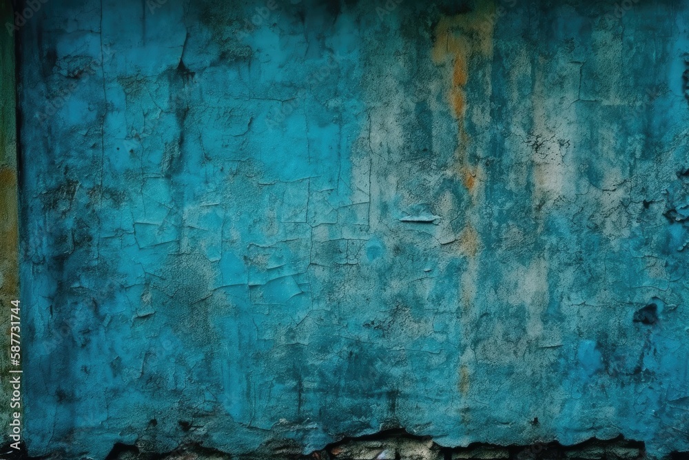 Obraz premium bright red fire hydrant against a solid blue background. Generative AI