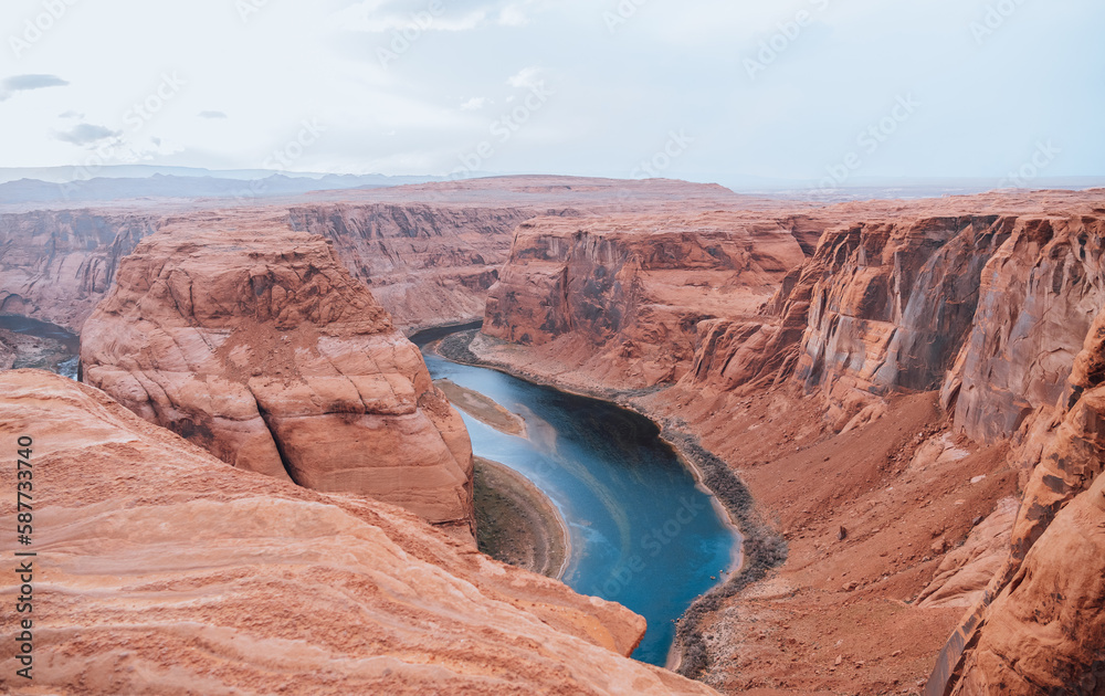 The Horseshoe Bend in Page, Arizona.