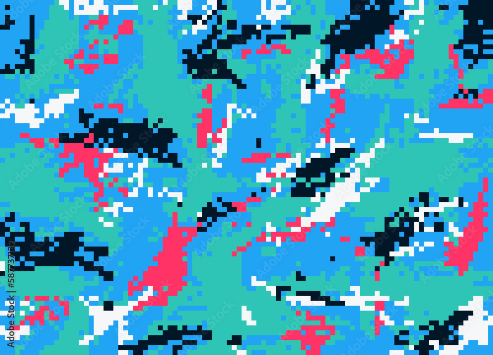 Fototapeta premium pattern, illustration, pixel, color, texture, design, wallpaper, digital, shape, element, art, geometric, world