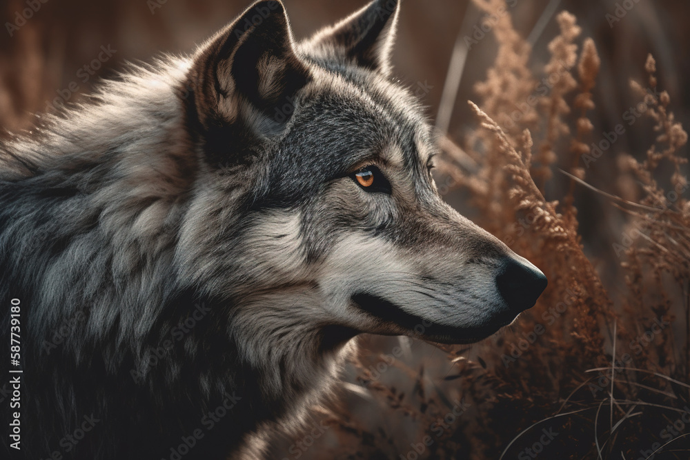 Einsamer Wanderer: Ein Wolf in seiner natürlichen Umgebung 10