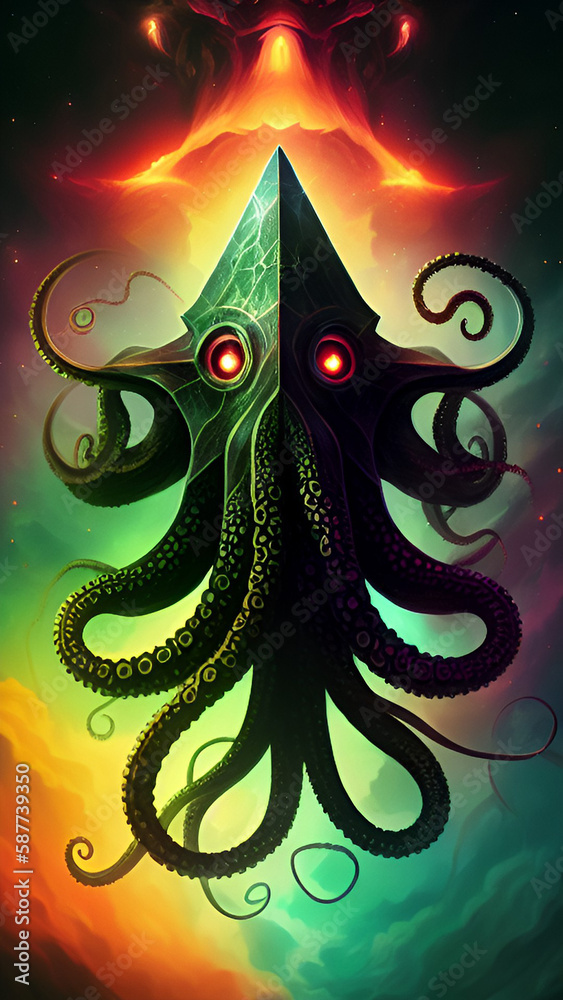 Lovecraft Art and Illustration - generative ai, üretken yapay zeka