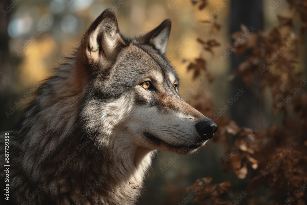 Einsamer Wanderer: Ein Wolf in seiner natürlichen Umgebung 2