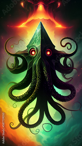 Lovecraft Art and Illustration - generative ai, üretken yapay zeka, photo