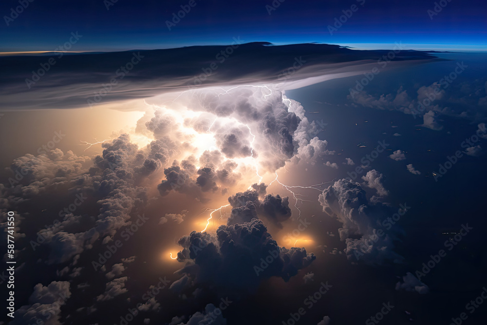 Obraz premium thunder and lightning