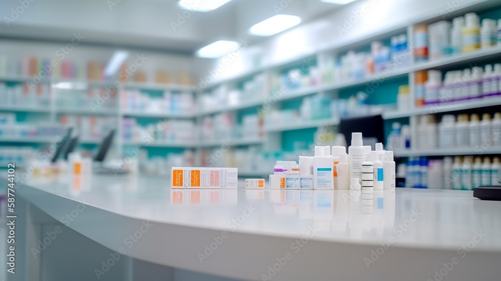 Blurred Drugstore Background Defocus Blurred Drugstore Background Defocus