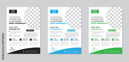 New flyer template design, business flyer, print ready, corporate	