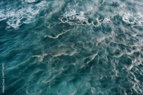 water waves in the ocean ai generated