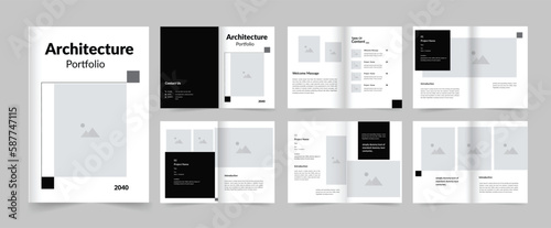 architecture portfolio real estate portfolio, clean and professional portfolio design