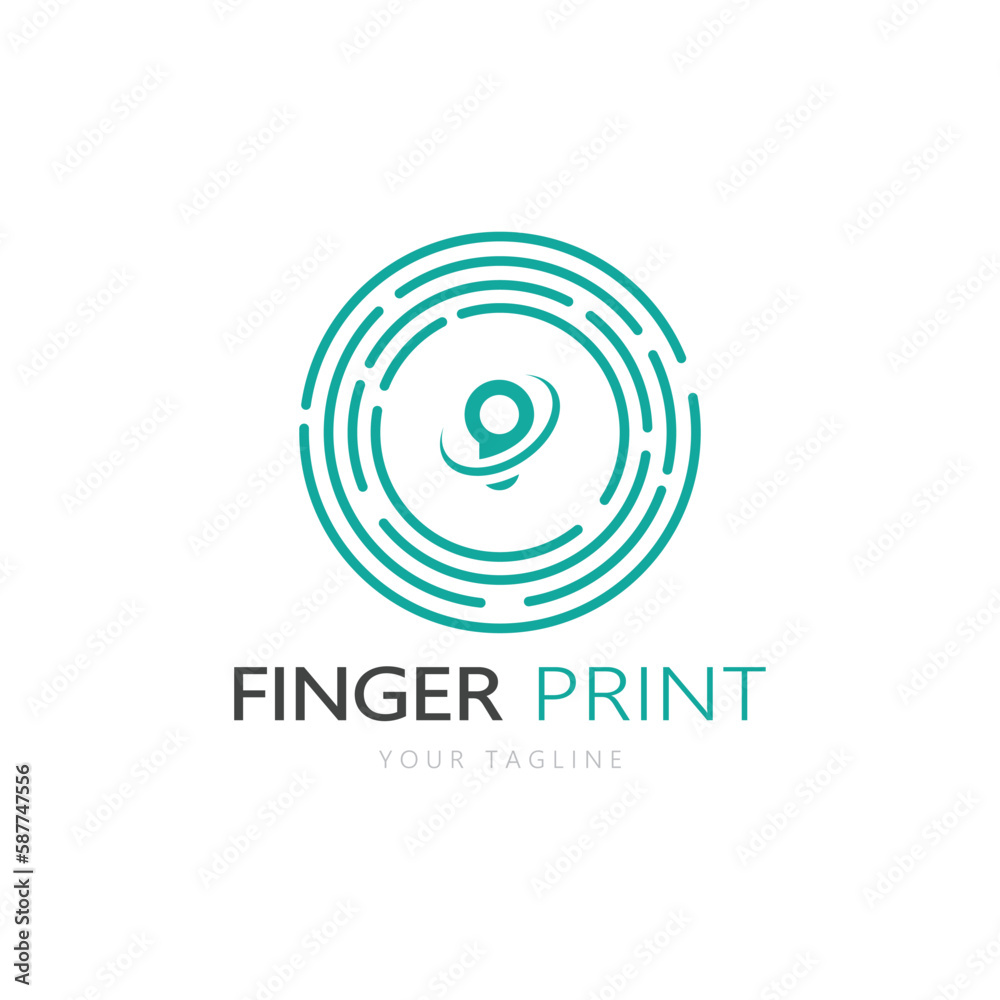 simple flat fingerprint logo,for security,identification,badge,emblem,business card,digital,vector simple flat fingerprint logo,for security,identification,badge,emblem,business card,digital,vector