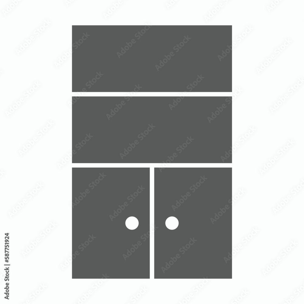 cabinet icon, closet vector, locker illustration cabinet icon, closet vector, locker illustration