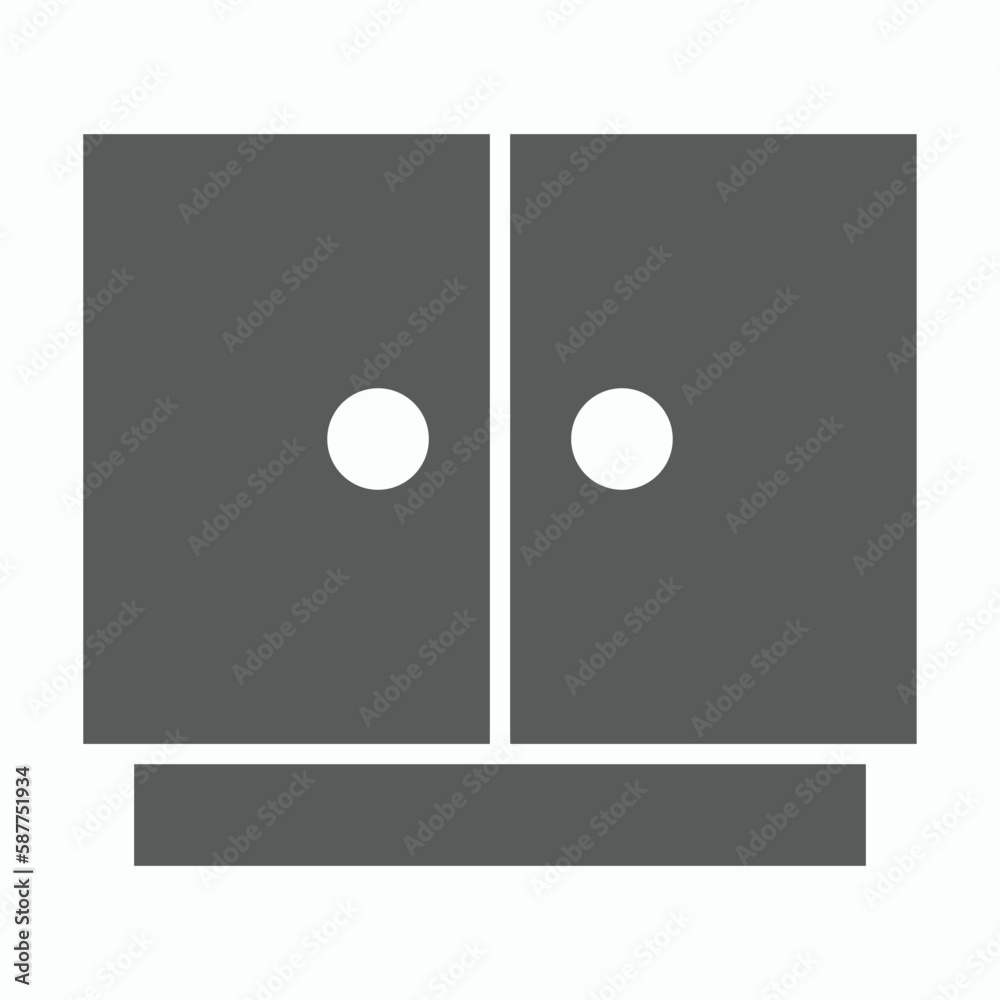 cabinet icon, closet vector, locker illustration cabinet icon, closet vector, locker illustration