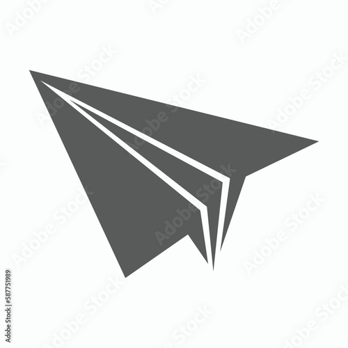 paper plane icon, plane vector illustration